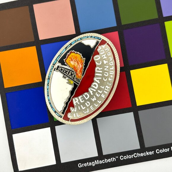 VTG Red Adair Co. Belt Buckle Oil Well Control Firefighter Western Red White - Picture 14 of 14